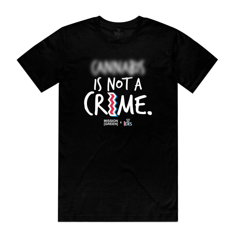 MISSION [GREEN] x ST IDES Not A Crime Tee