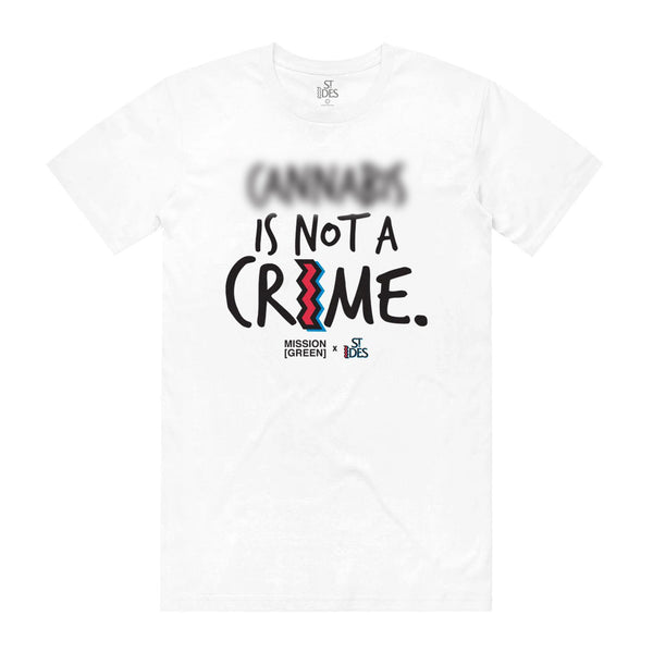 MISSION [GREEN] x ST IDES Not A Crime Tee