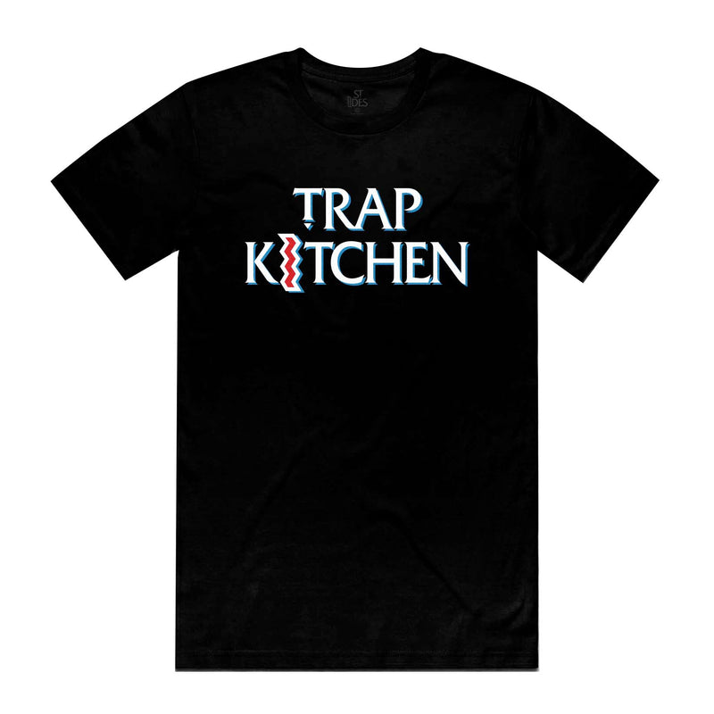 ST IDES x Trap Kitchen Signature Crooked I Tee - Black